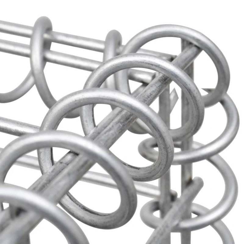 Gabionen-Hochbeet Verzinkter Stahl 360×50×100 cm