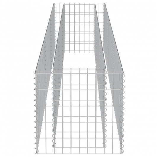 Gabionen-Hochbeet Verzinkter Stahl 270×50×50 cm