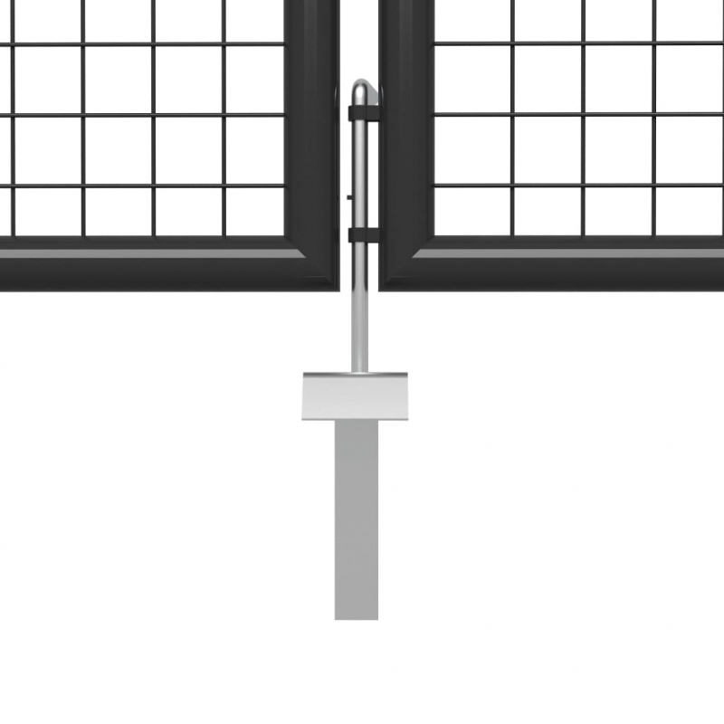 Gartentor Stahl 500×100 cm Anthrazit
