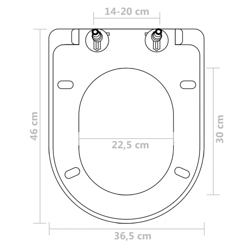 Toilettensitze mit Absenkautomatik 2 Stk. Kunststoff Weiß