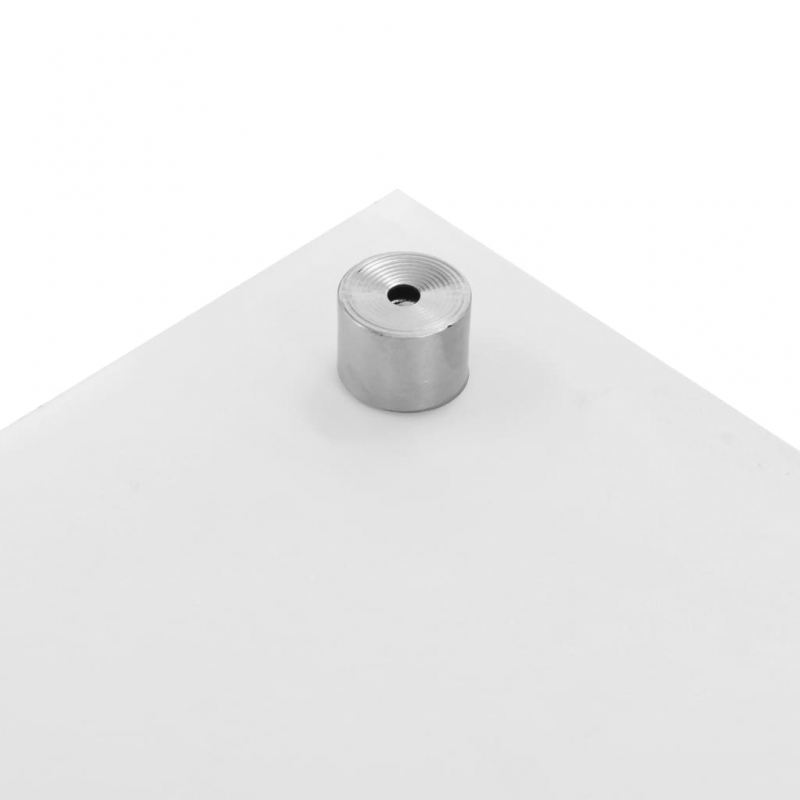 Küchenrückwand Weiß 90x40 cm Hartglas