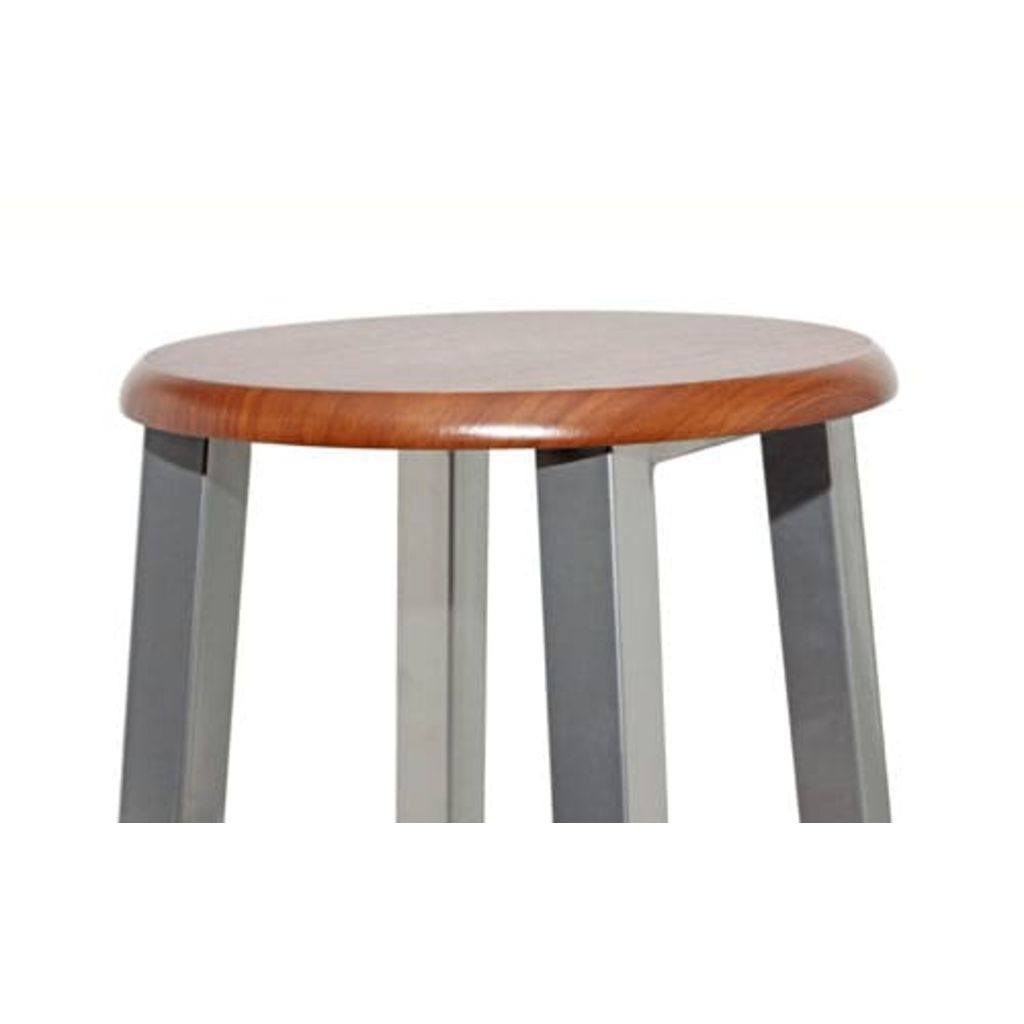 Barhocker 2 Stk. Metall mit MDF-Sitz