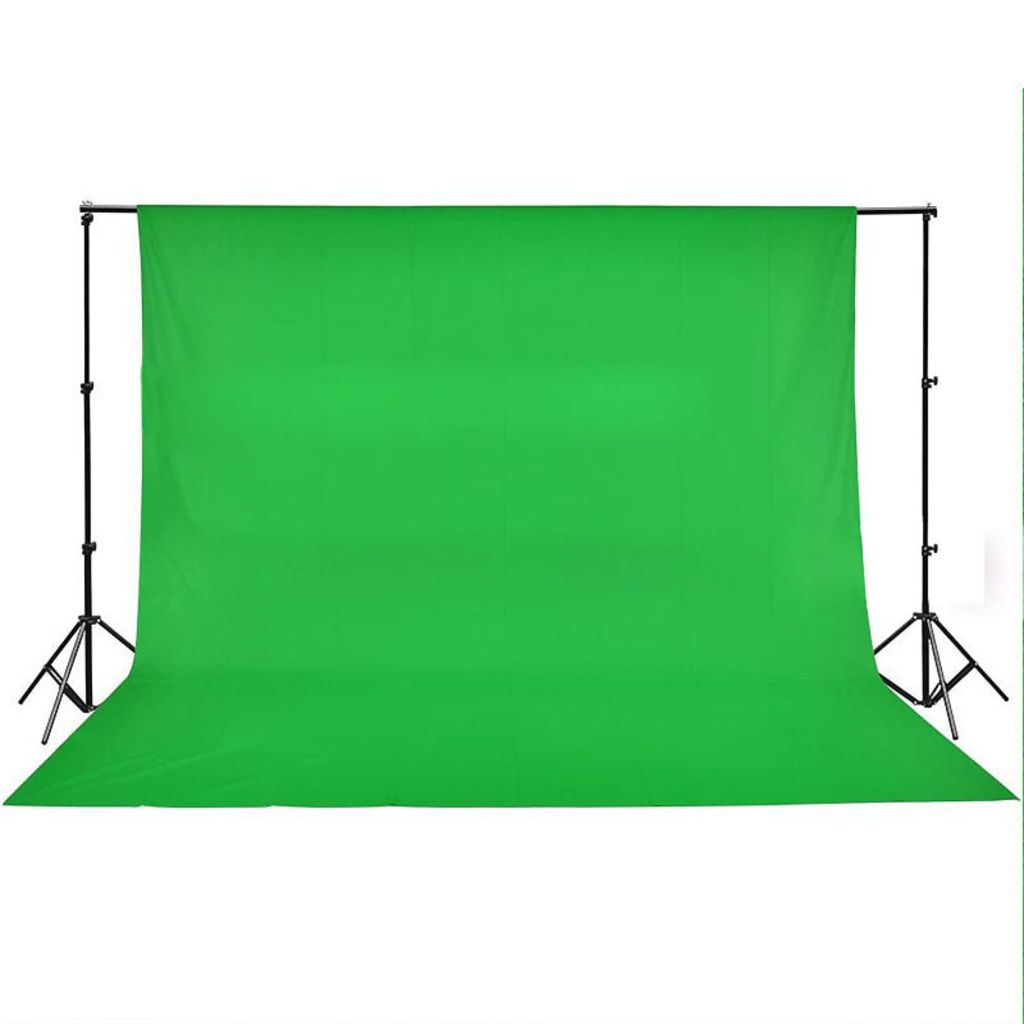 Fotohintergrund Baumwolle Grün 500 x 300 cm Chroma-Key