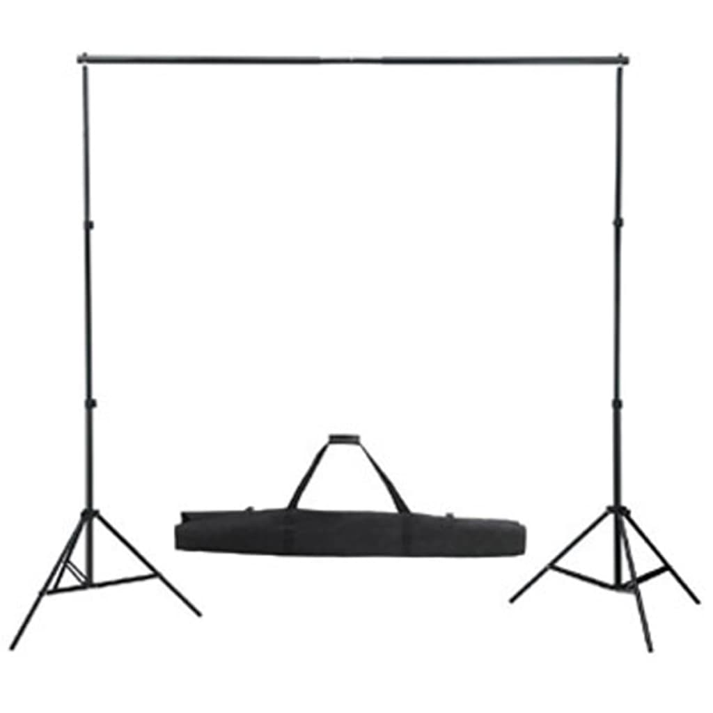 Fotostudio-Set mit Grünem Hintergrund 600×300 & Leuchten