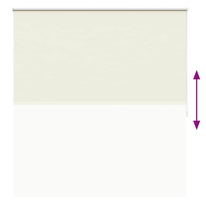 Verdunkelungsrollo 160 x 175 cm creme