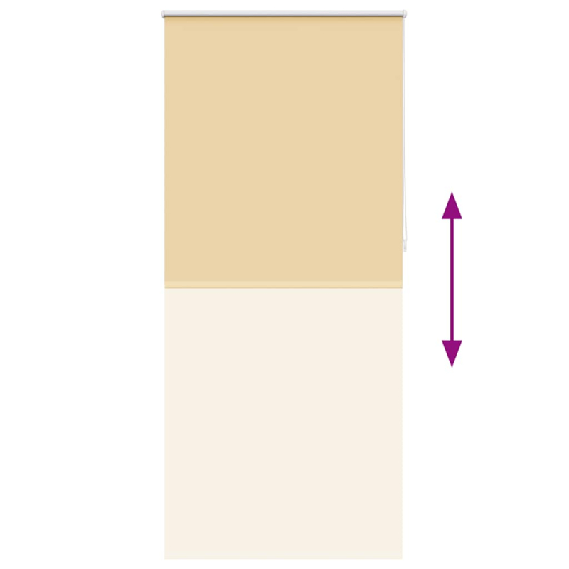 Verdunkelungsrollo Verdunklungsrollo 100 x 230 cm beige