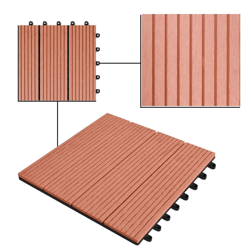 WPC Fliese Barfussdiele Terrassenfliese Bodenfliese