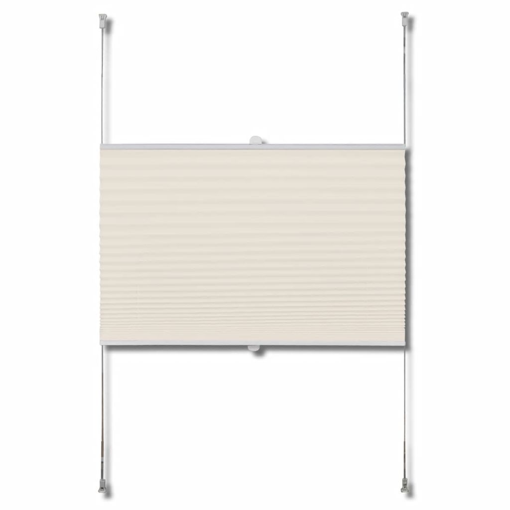 Plissee Faltrollo Rollo Plisseerollo 80x150cm Creme