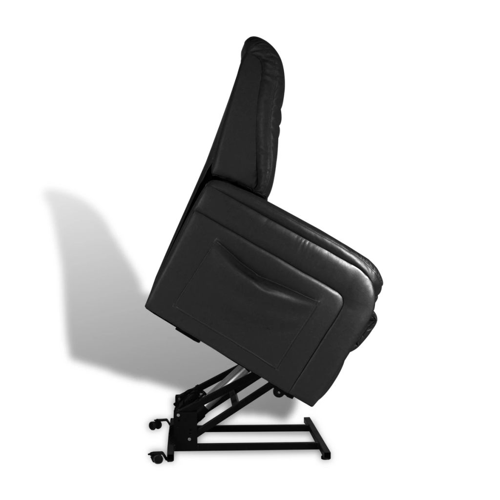 TV-Relaxsessel Schwarz Kunstleder