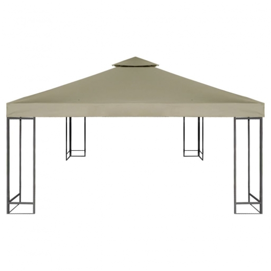 Pavillon-Ersatzdach 310 g/m² Beige 3x3 m