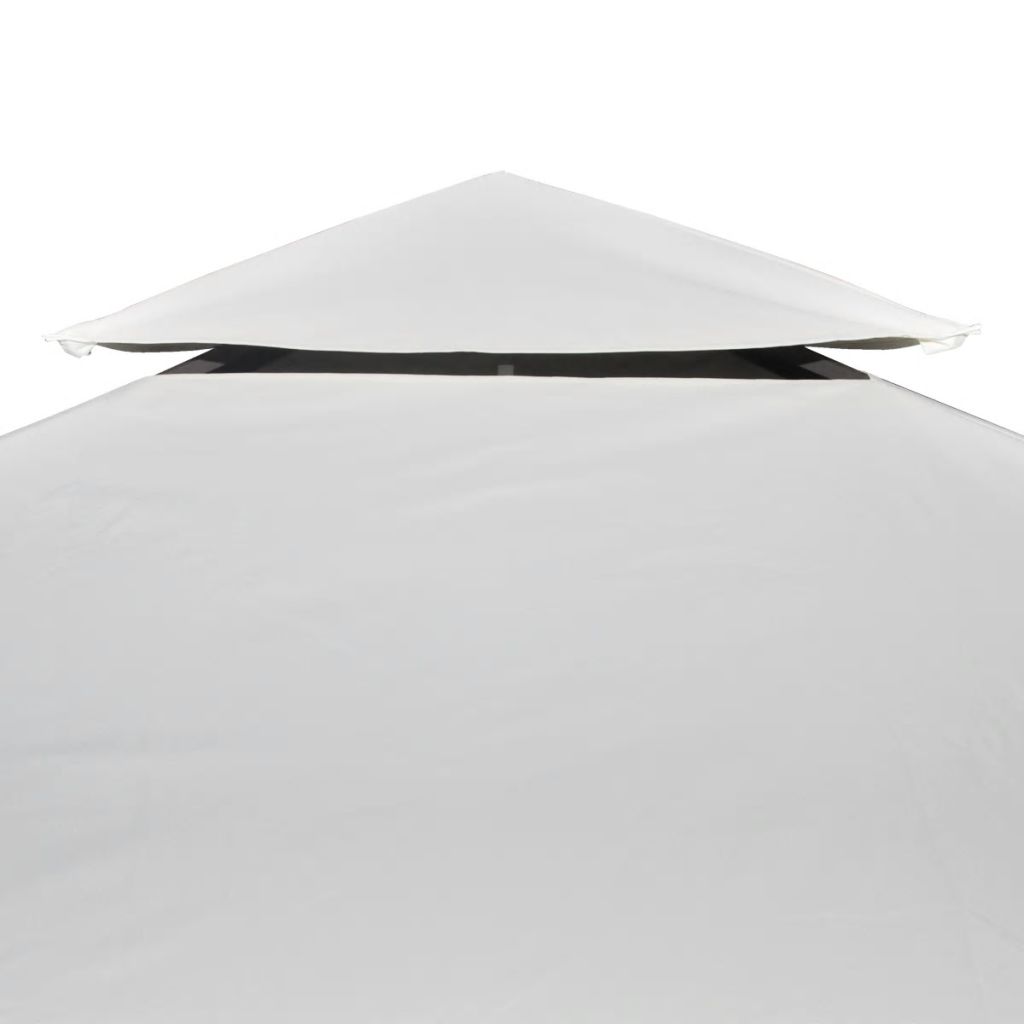 Pavillon-Ersatzdach 310 g/m² Cremeweiß 3x4 m