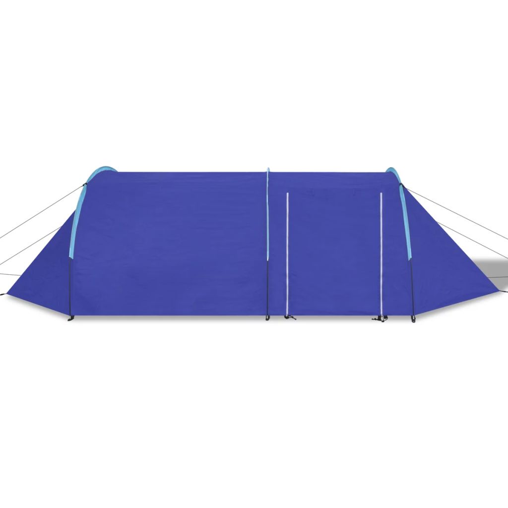 Campingzelt 4 Personen Marineblau / Hellblau