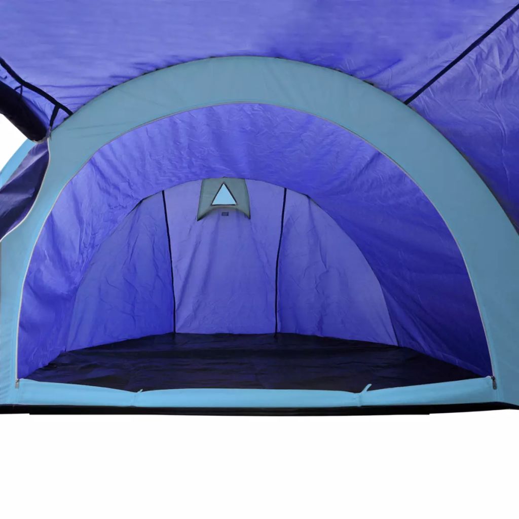 Campingzelt 4 Personen Marineblau / Hellblau