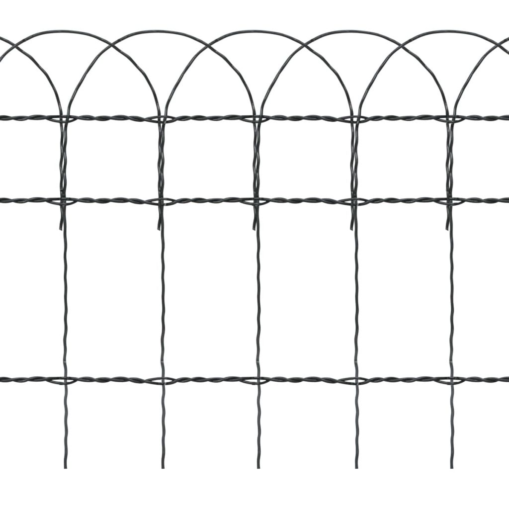 Beetzaun Pulverbeschichtetes Eisen 25×0,4 m