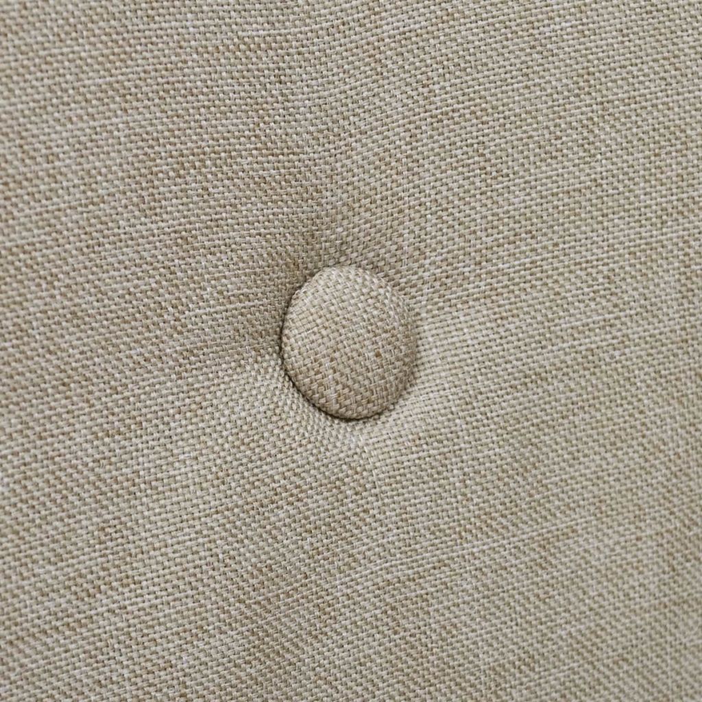 Esszimmerstühle 2 Stk. Beige Stoff und Massivholz Eiche