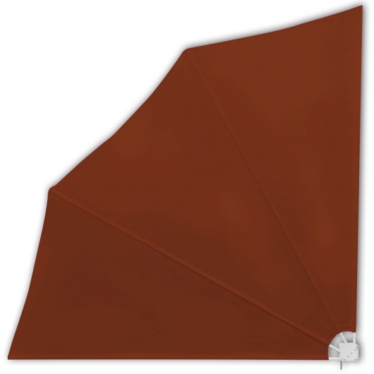 Faltbarer Balkonfächer Terracotta-Rot 140×140 cm