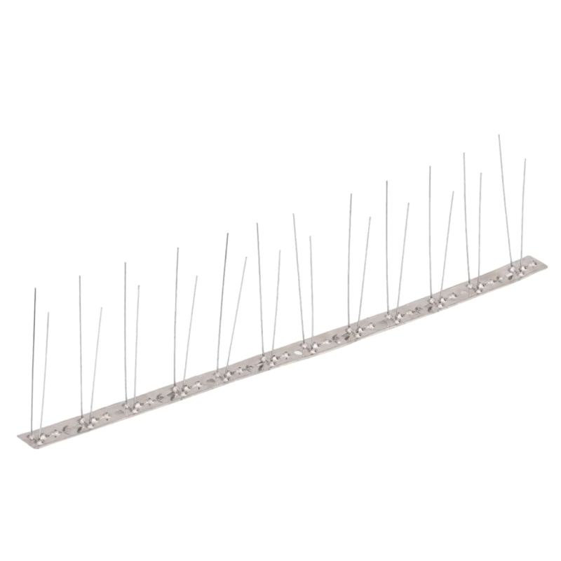 6-tlg. Taubenabwehr Spikes-Set Edelstahl 3 m 2-reihig