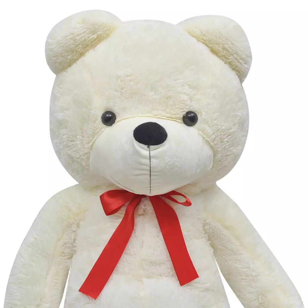 Weicher XXL-Plüsch-Teddybär Weiß 135 cm