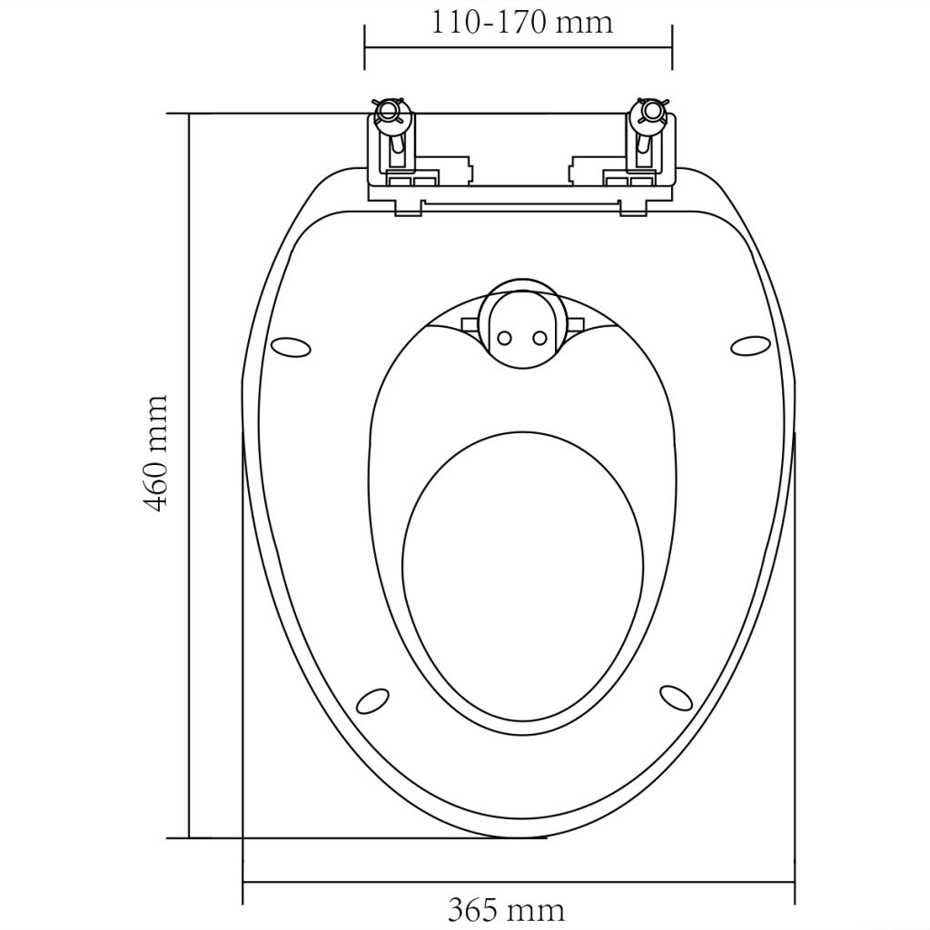 Toilettensitz mit Absenkautomatik Erwachsene/Kinder Weiß & Gelb