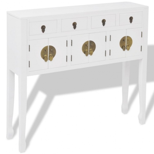 Sideboard Chinesischer Stil Massivholz Weiß