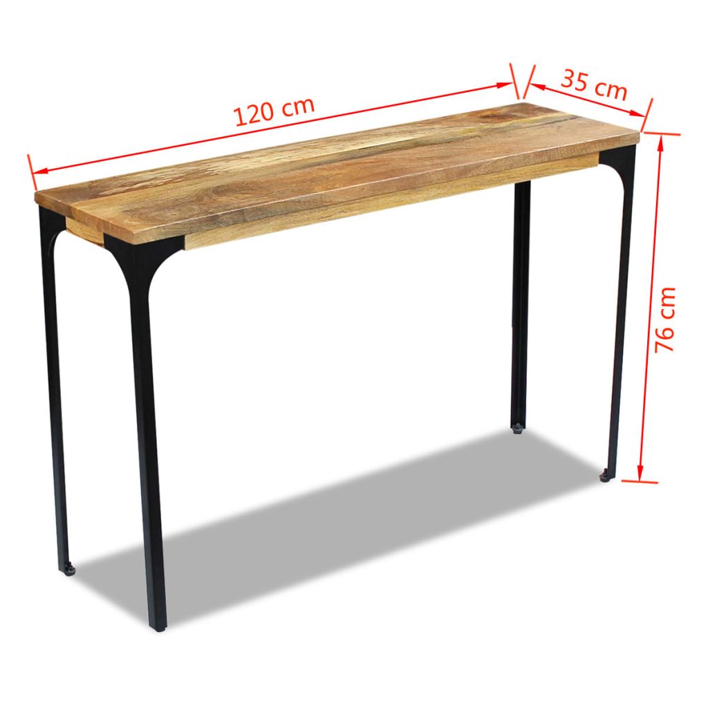 Konsolentisch Mangoholz 120x35x76 cm