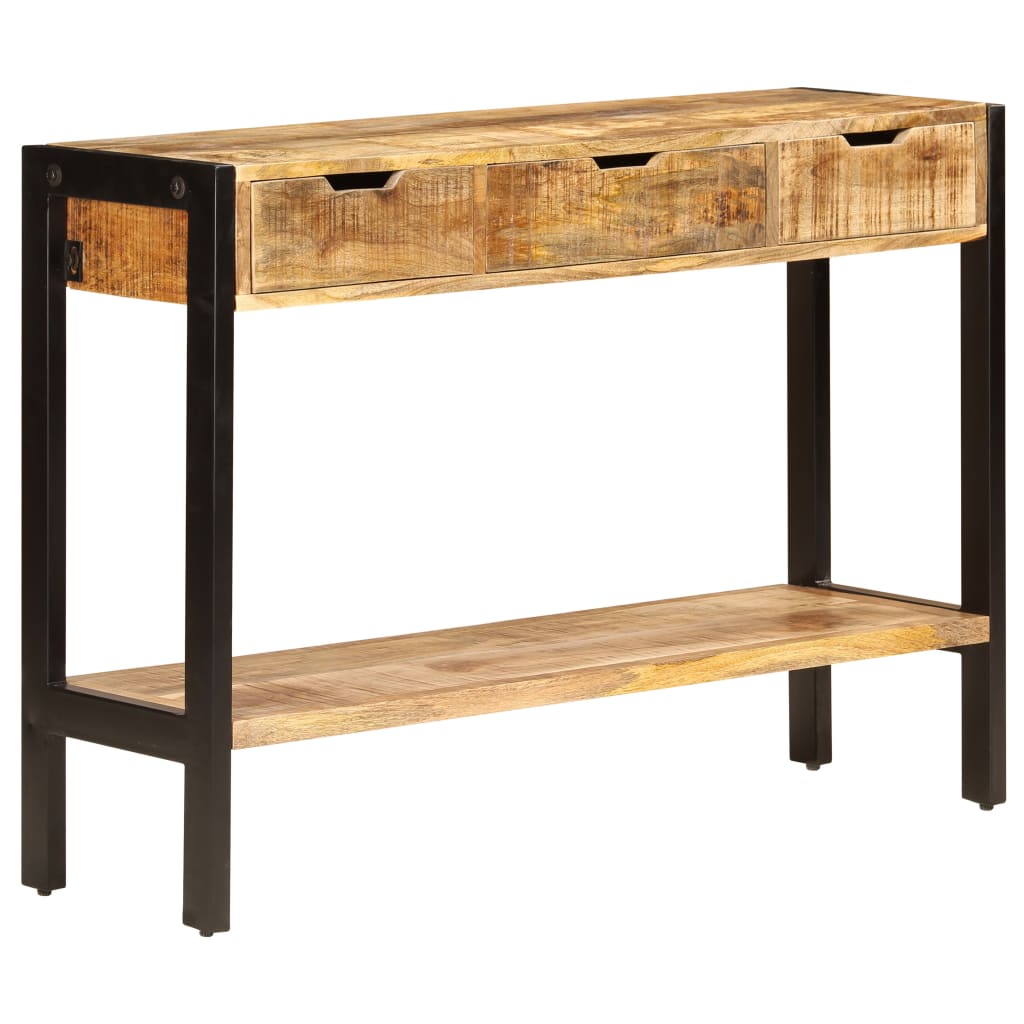 Sideboard mit 3 Schubladen 110x35x75 cm Massivholz Mango