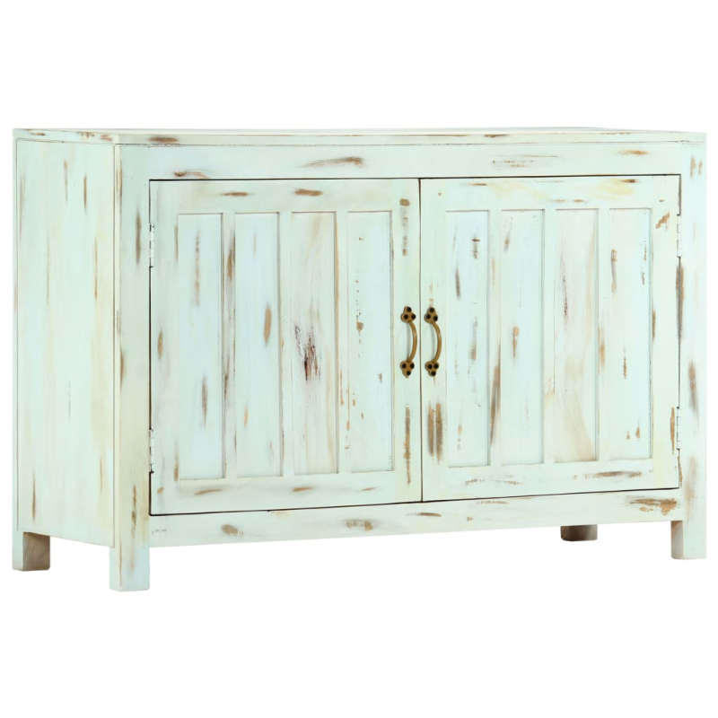 Sideboard Hellblau 110x35x70 cm Massivholz Mango
