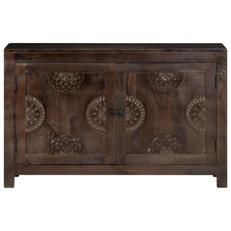 Sideboard mit Schnitzereien 110x35x70 cm Massivholz Mango