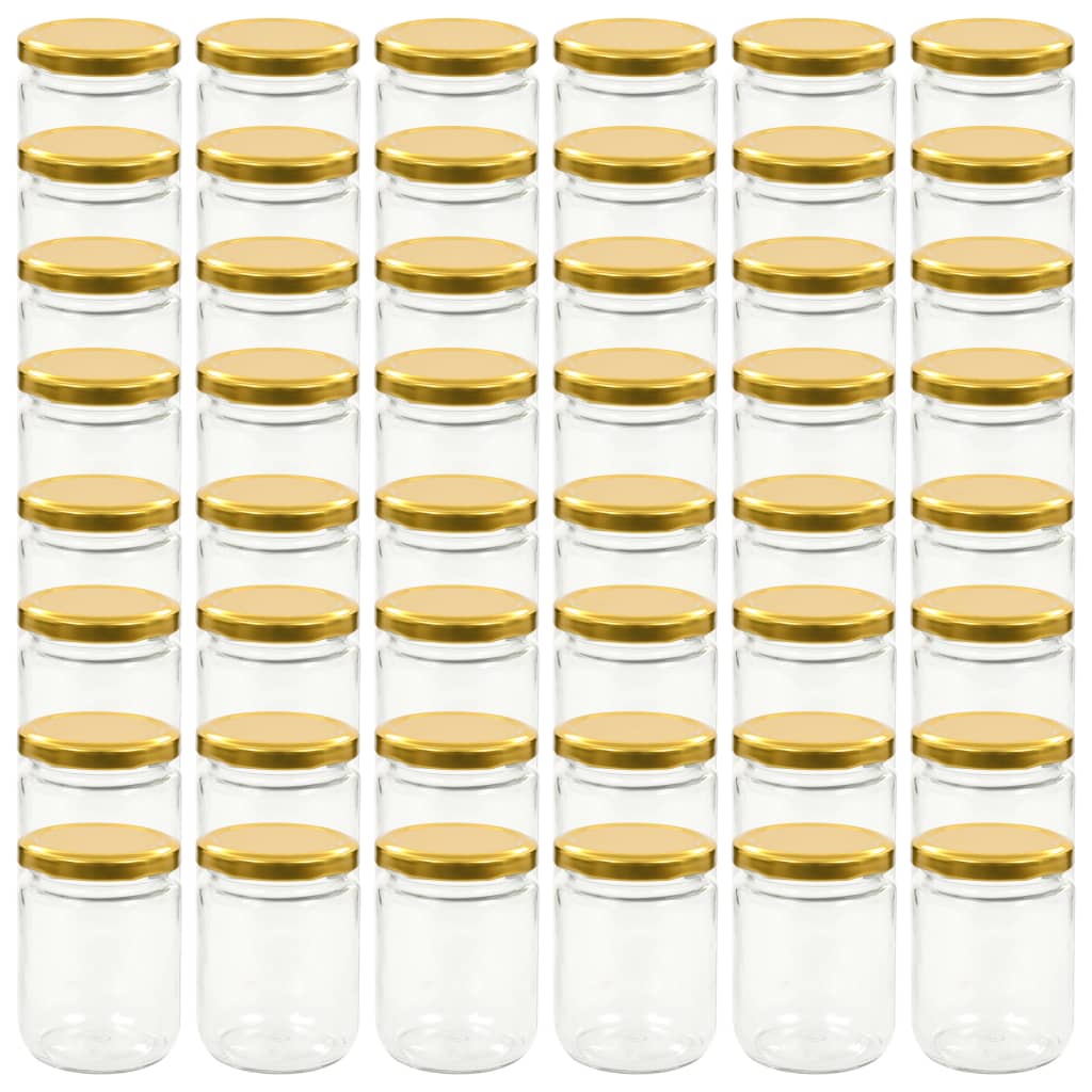 Marmeladengläser mit Goldenem Deckel 48 Stk. 230 ml