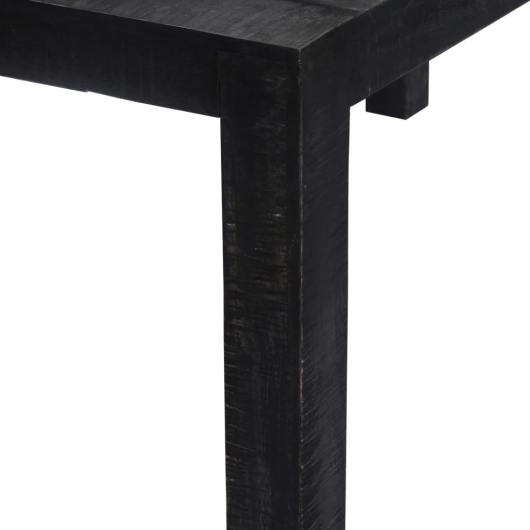 Esstisch Schwarz 118×60×76 cm Massivholz Mango