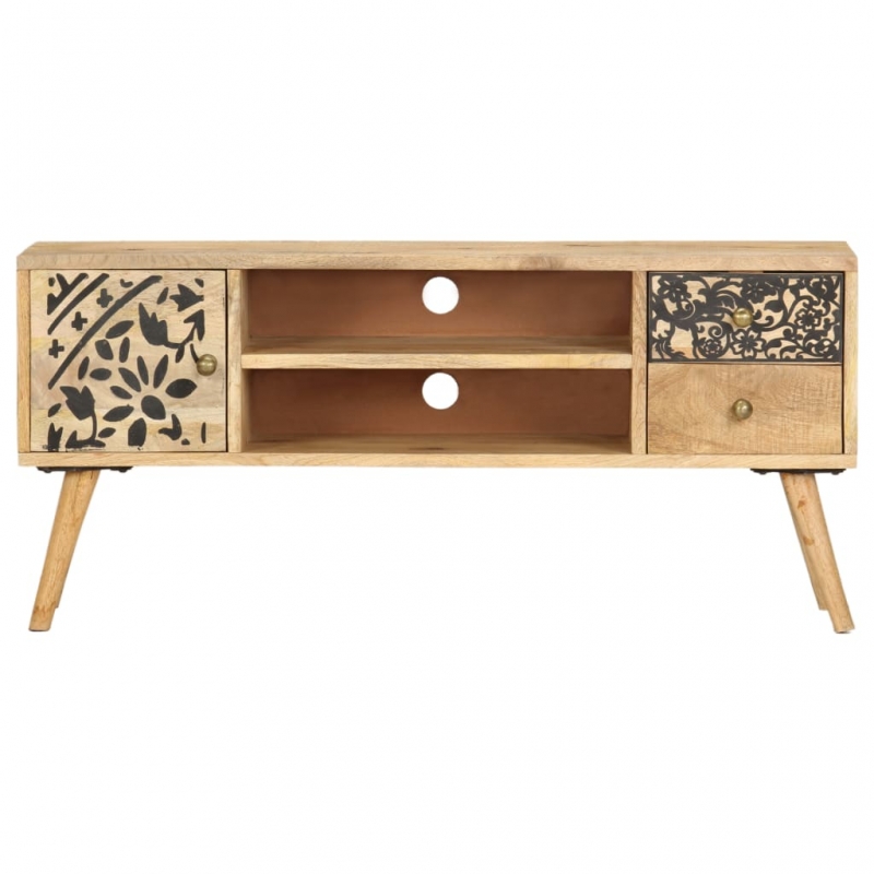 TV-Schrank 100x30x45 cm Massivholz Mango