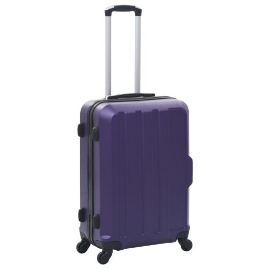 Hartschalen-Trolley-Set 3 Stk. Lila ABS