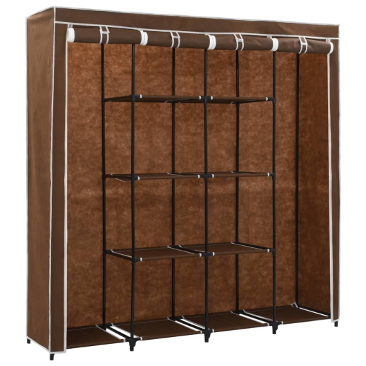 Kleiderschrank mit 4 Fächern Braun 175 x 45 x 170 cm