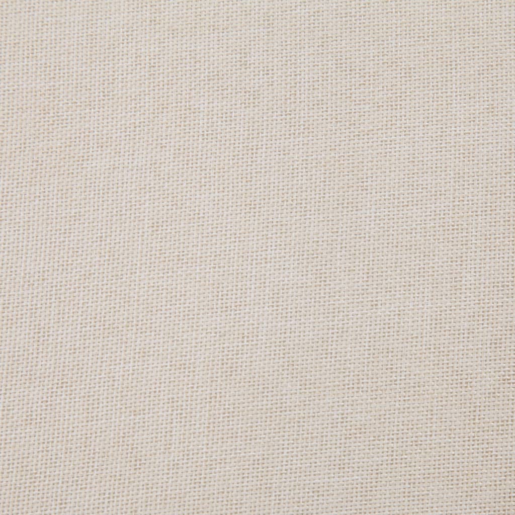 Bank mit Staufach 116 cm Creme Polyester