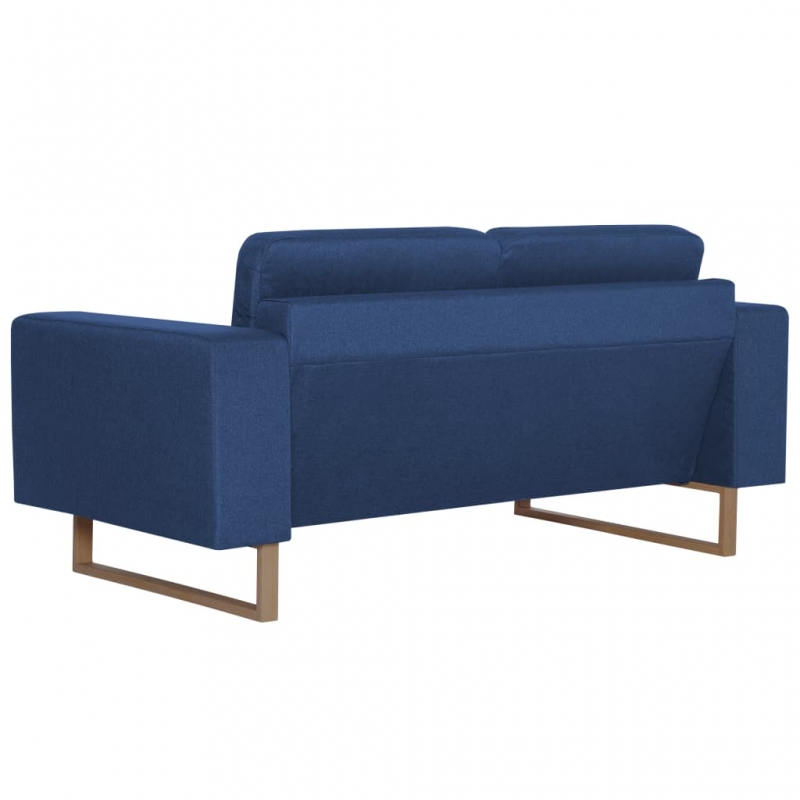 2-Sitzer-Sofa Stoff Blau