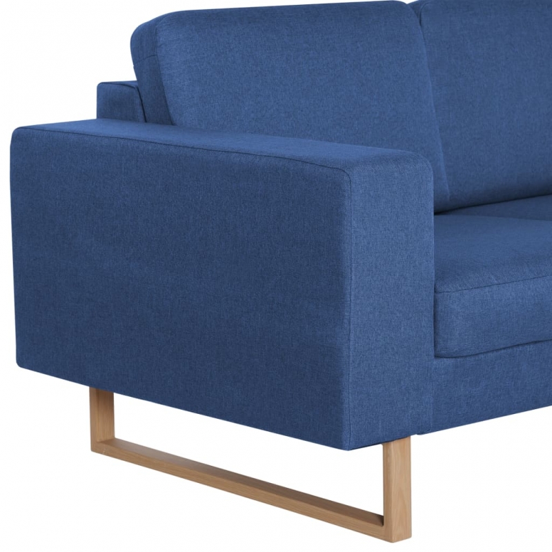 2-Sitzer-Sofa Stoff Blau