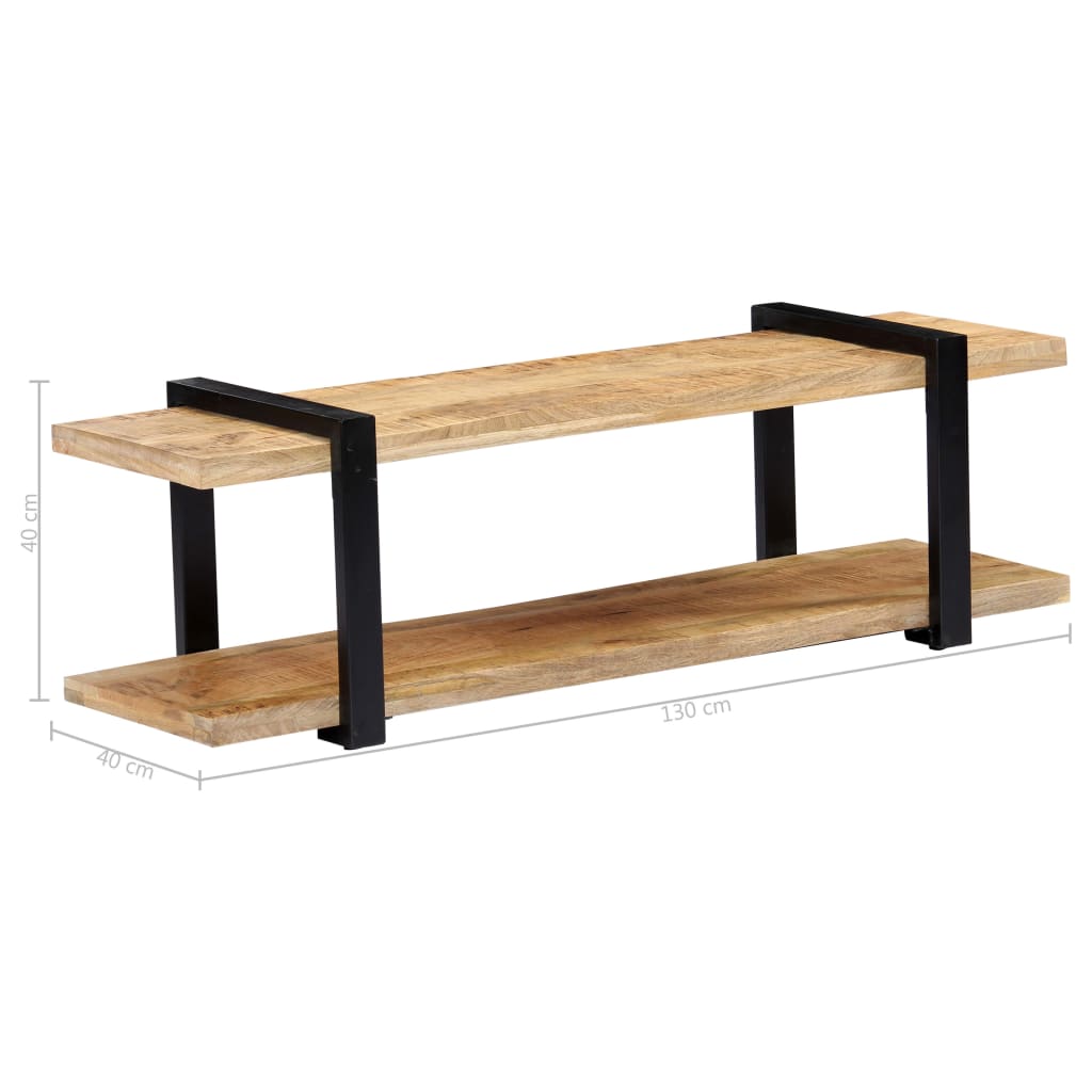 TV-Regal 130x40x40 cm Massivholz Mango