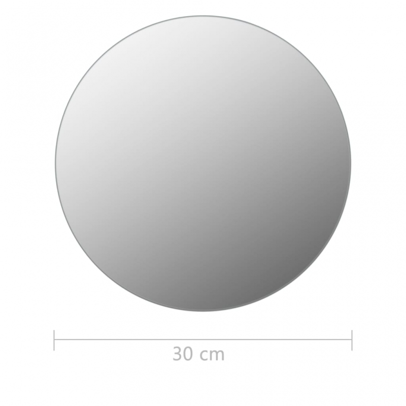 Rahmenloser Spiegel Rund 30 cm Glas