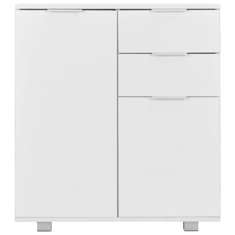 Sideboard Hochglanz-Weiß 71x35x80 cm Holzwerkstoff