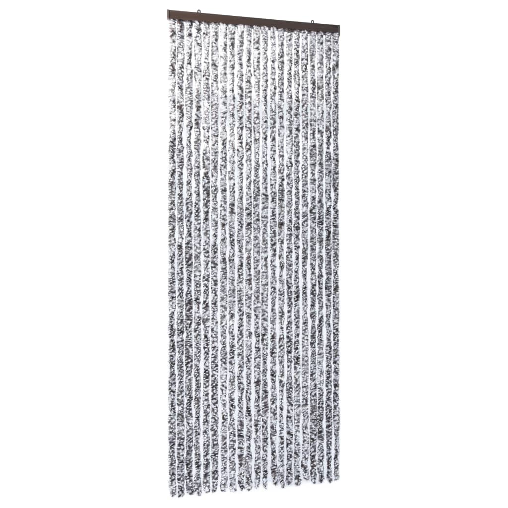 Insektenschutz-Vorhang Braun und Beige 90x220 cm Chenille