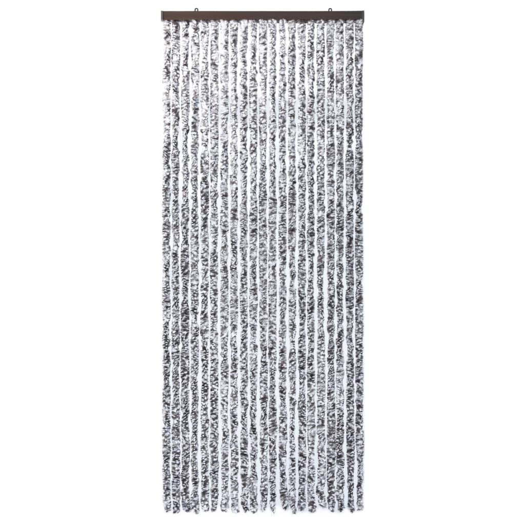 Insektenschutz-Vorhang Braun und Beige 90x220 cm Chenille