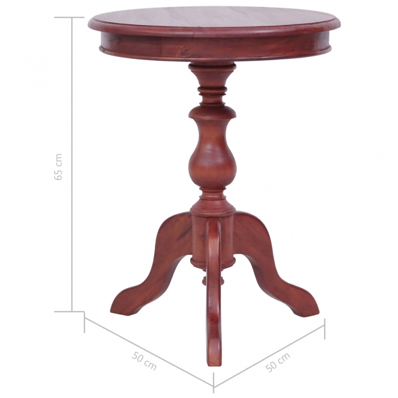 Beistelltisch Braun 50 x 50 x 65 cm Massivholz Mahagoni