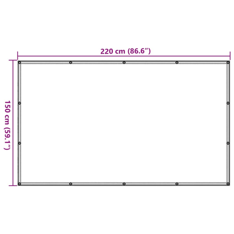 Anhängernetz HDPE 1,5x2,2 m Schwarz