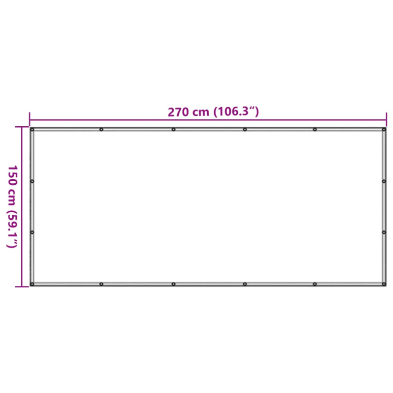 Anhängernetz HDPE 1,5x2,7 m Schwarz