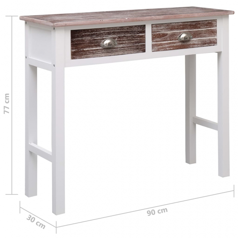 Konsolentisch Braun 90×30×77 cm Holz