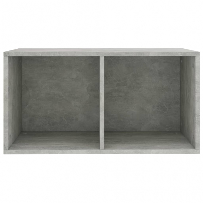 Schallplatten-Aufbewahrungsbox Betongrau 71x34x36 cm