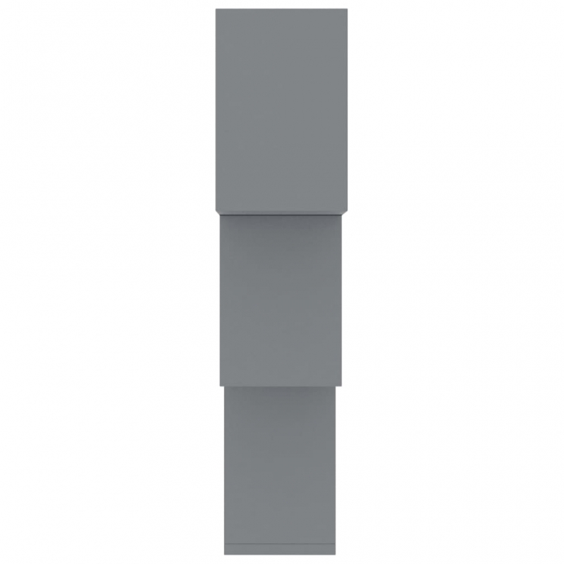 Cube Wandregale Grau 68x15x68 cm Holzwerkstoff