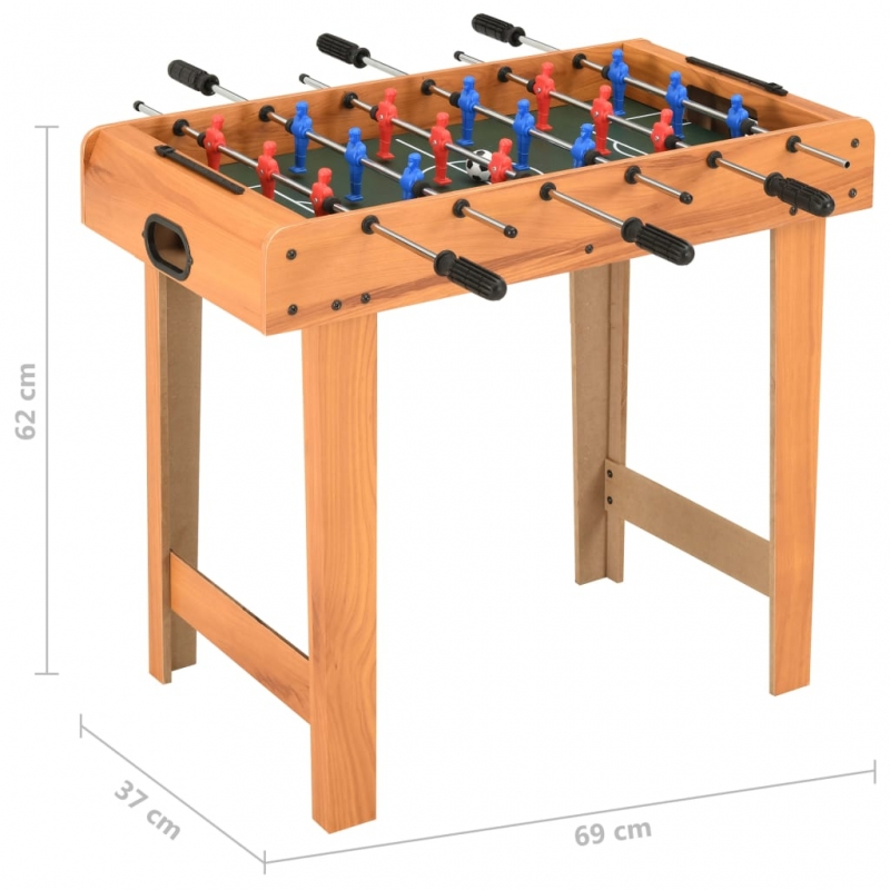 Mini-Kickertisch 69×37×62 cm Ahorn