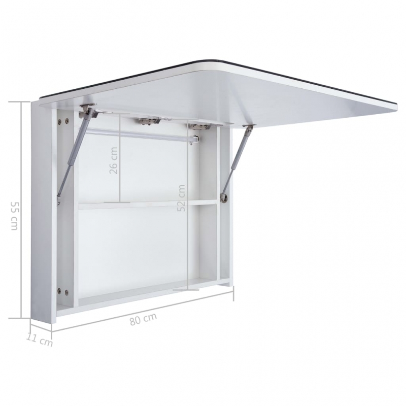 LED-Spiegelschrank 80x9,5x55 cm