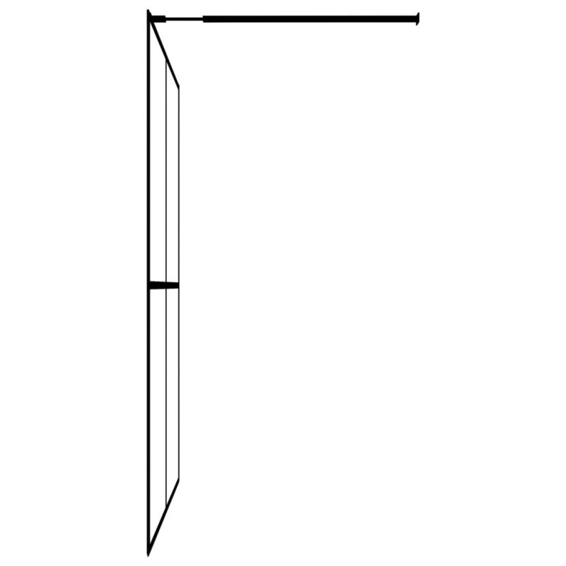Duschwand für Walk-in Dusche Mattes Sicherheitsglas 90x195 cm